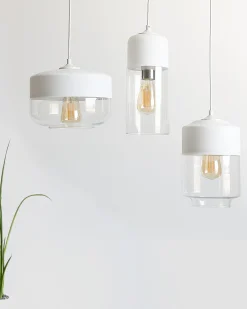 Lampadario MURRAY Vetro Bianco