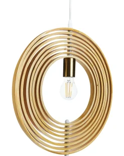 Lampadario MURRELL Legno di pioppo Marrone chiaro