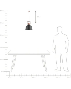 Lampadario NARMADA Metallo Grigio grafite