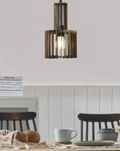 Lampadario NIARI Marrone scuro