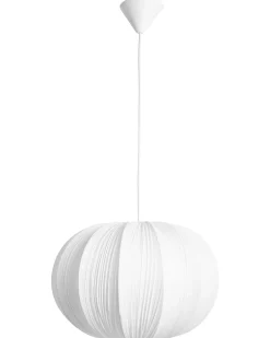 Lampadario OKER Tessuto Bianco