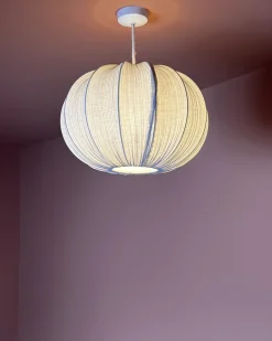 Lampadario OKER Tessuto Grigio