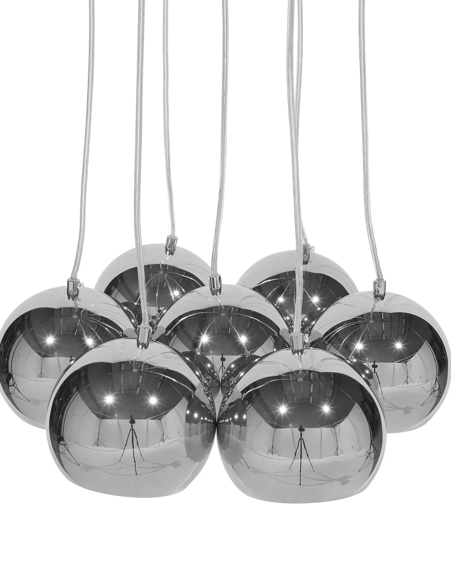 Lampadario OLZA Metallo Argento