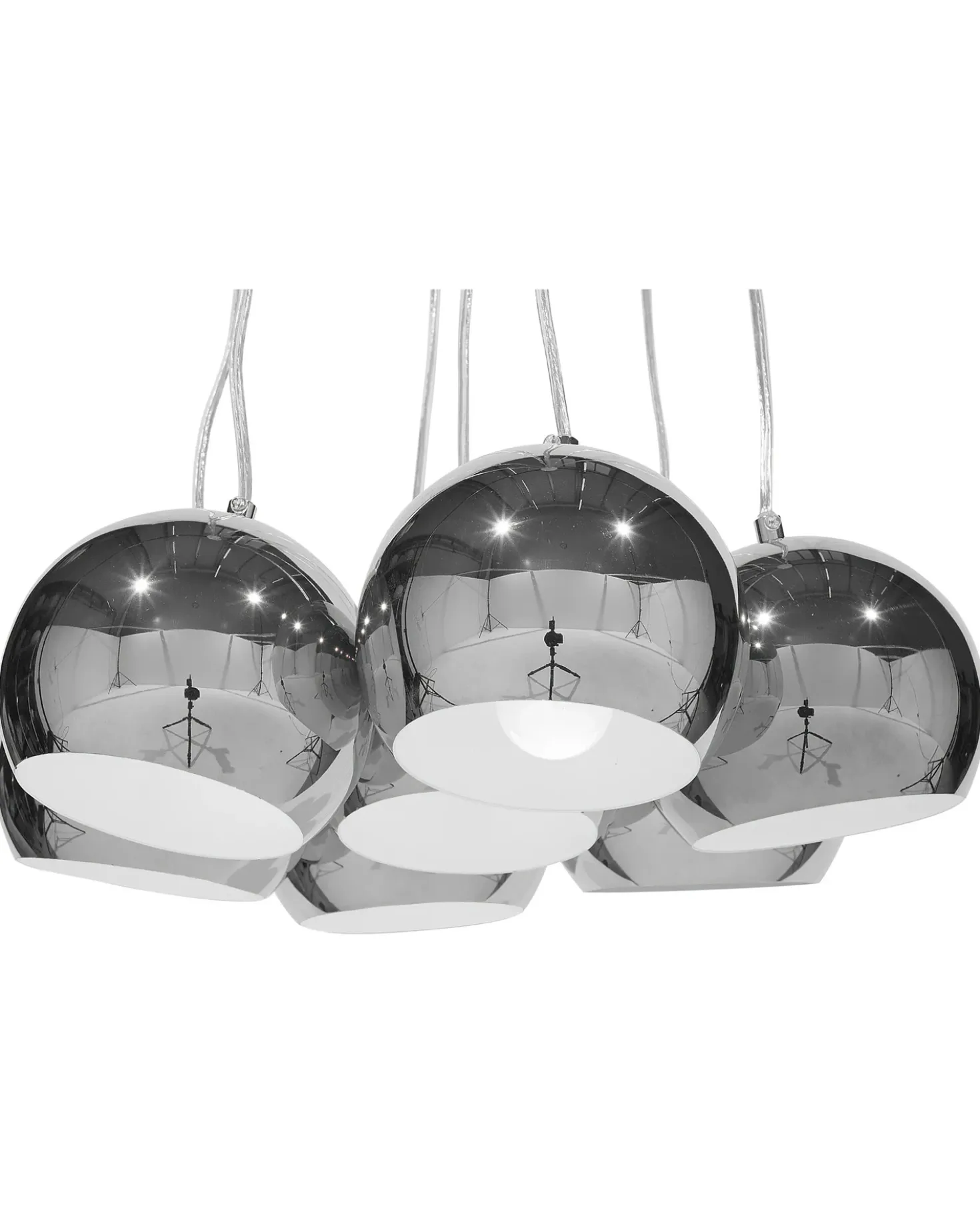Lampadario OLZA Metallo Argento