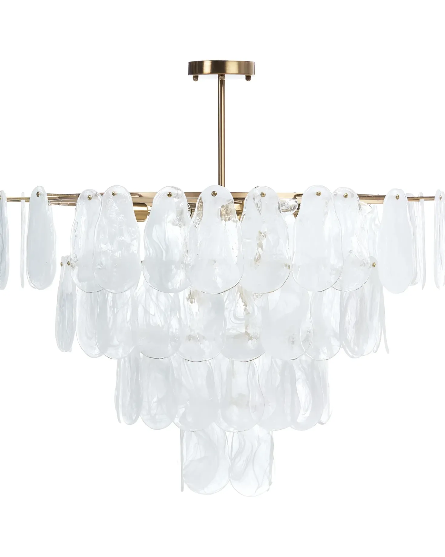 Lampadario OSMORE Vetro Ottone