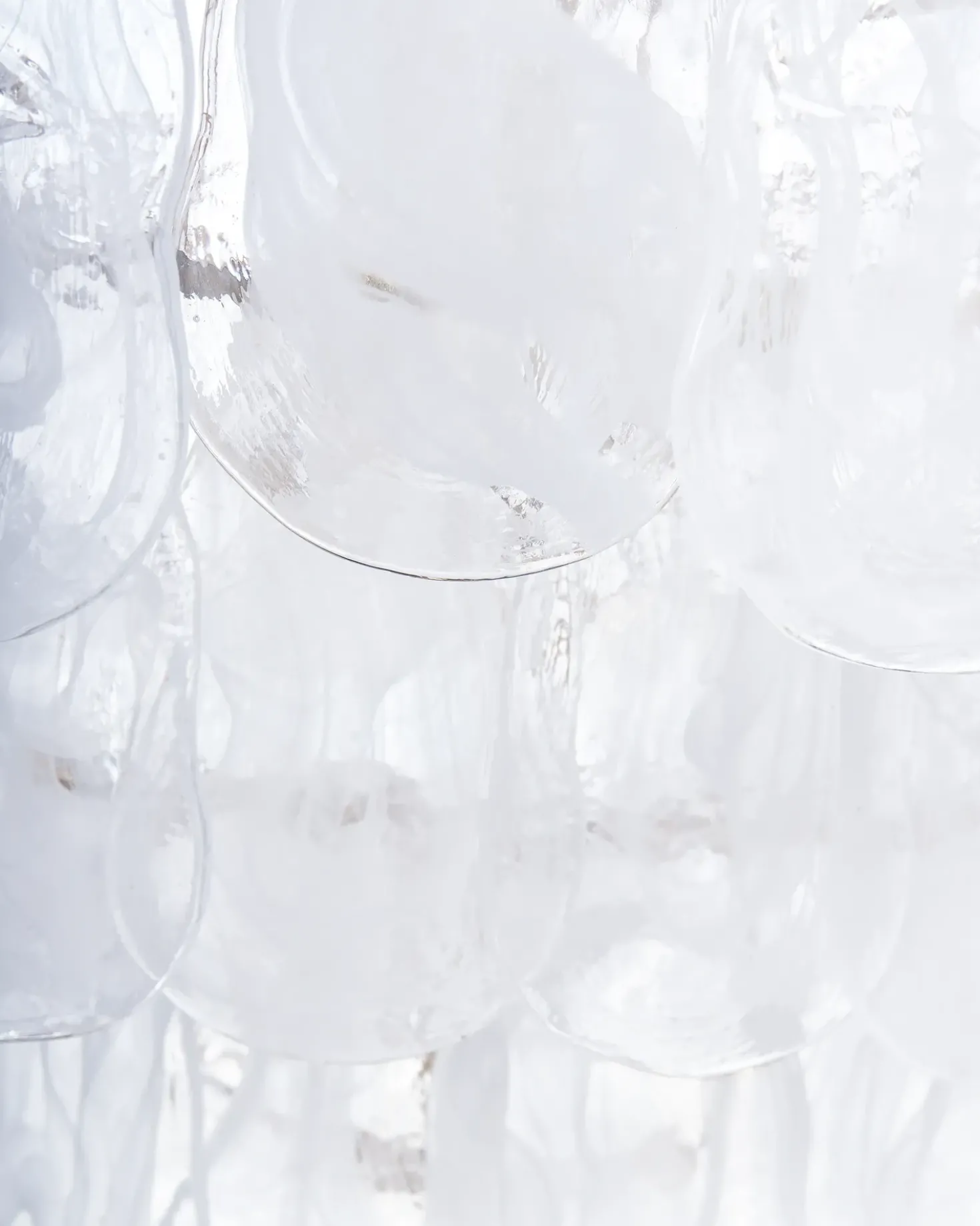 Lampadario OSMORE Vetro Ottone