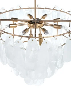 Lampadario OSMORE Vetro Ottone