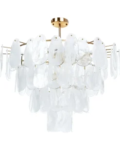 Lampadario OSMORE Vetro Ottone