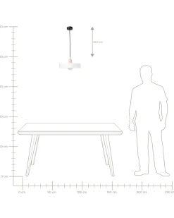 Lampadario PAALA Vetro Bianco