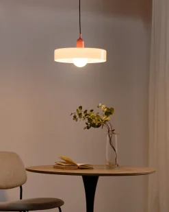 Lampadario PAALA Vetro Rosa