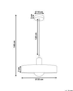 Lampadario PAALA Vetro Rosa