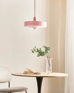 Lampadario PAALA Vetro Rosa