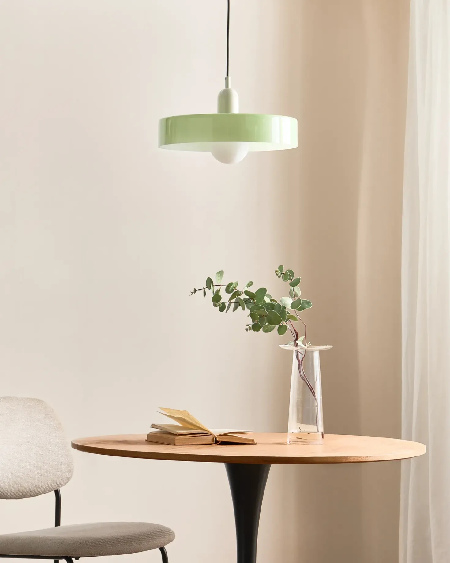 Lampadario PAALA Vetro Verde menta