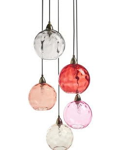 Lampadario PABELLON Vetro Rosso