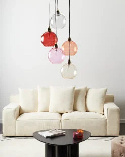 Lampadario PABELLON Vetro Rosso
