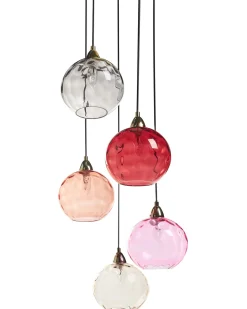 Lampadario PABELLON Vetro Rosso