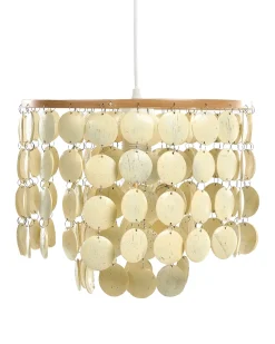 Lampadario PARANGI Guscio di cocco Beige chiaro