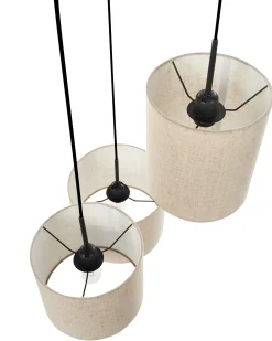 Lampadario PARGUAZA Lino Beige chiaro
