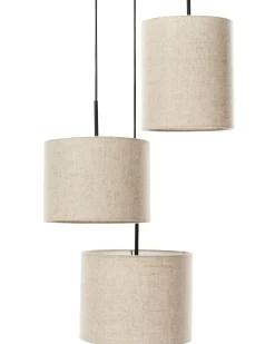 Lampadario PARGUAZA Lino Beige chiaro