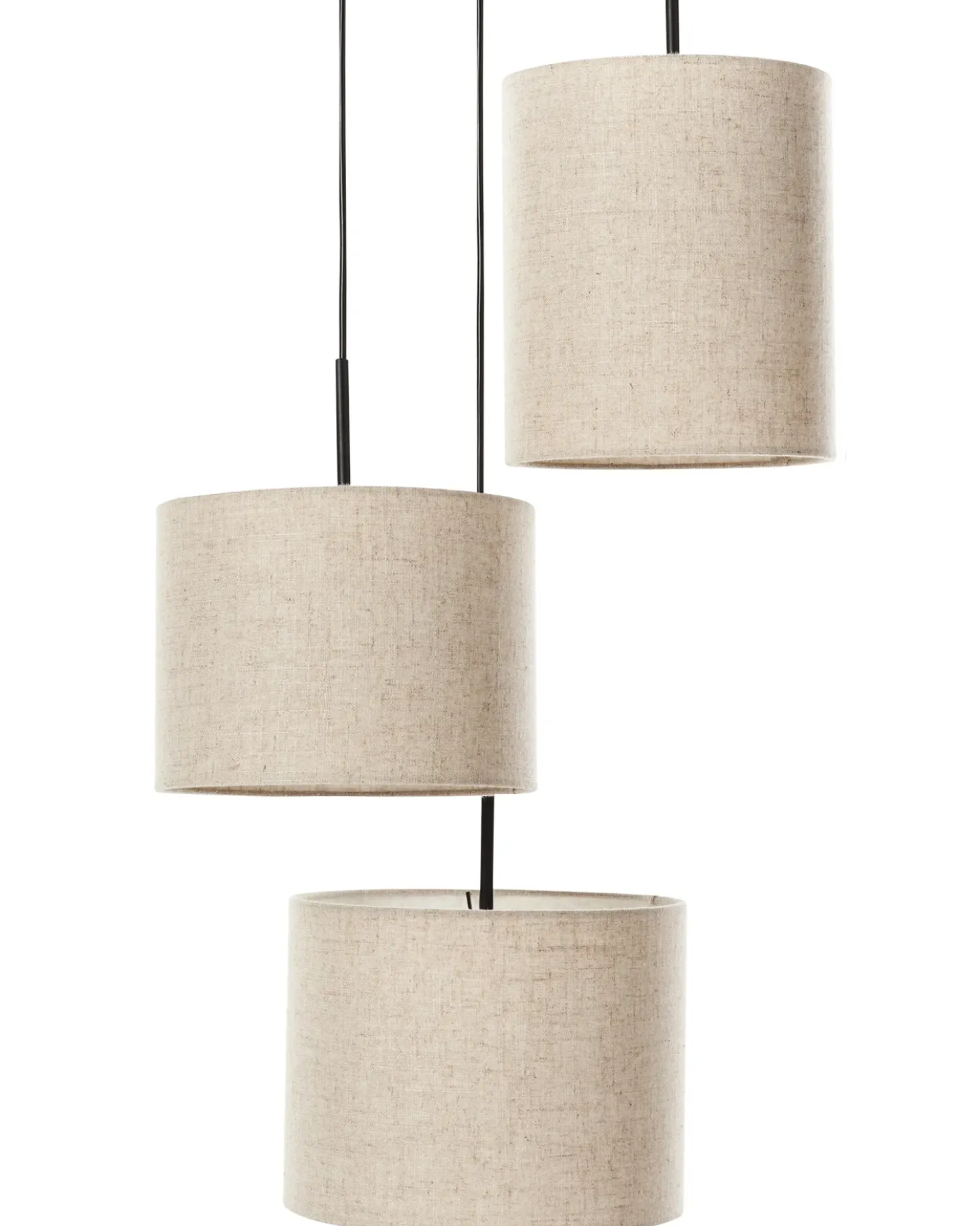 Lampadario PARGUAZA Lino Beige chiaro