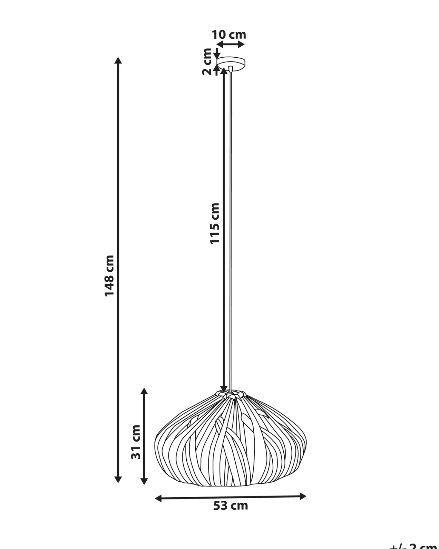 Lampadario PASOS Giacinto d'acqua Naturale