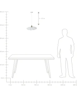 Lampadario PHILS Metallo Bianco