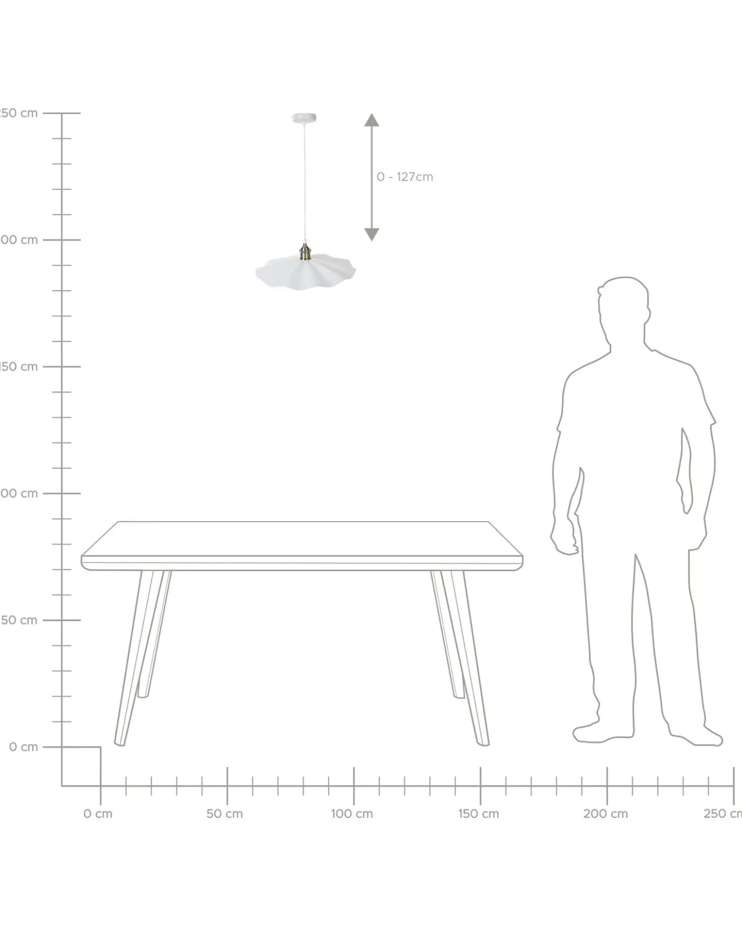 Lampadario PHILS Metallo Bianco