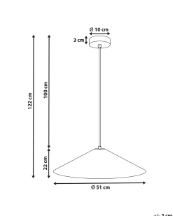 Lampadario PORONGOS Cartapesta Bianco