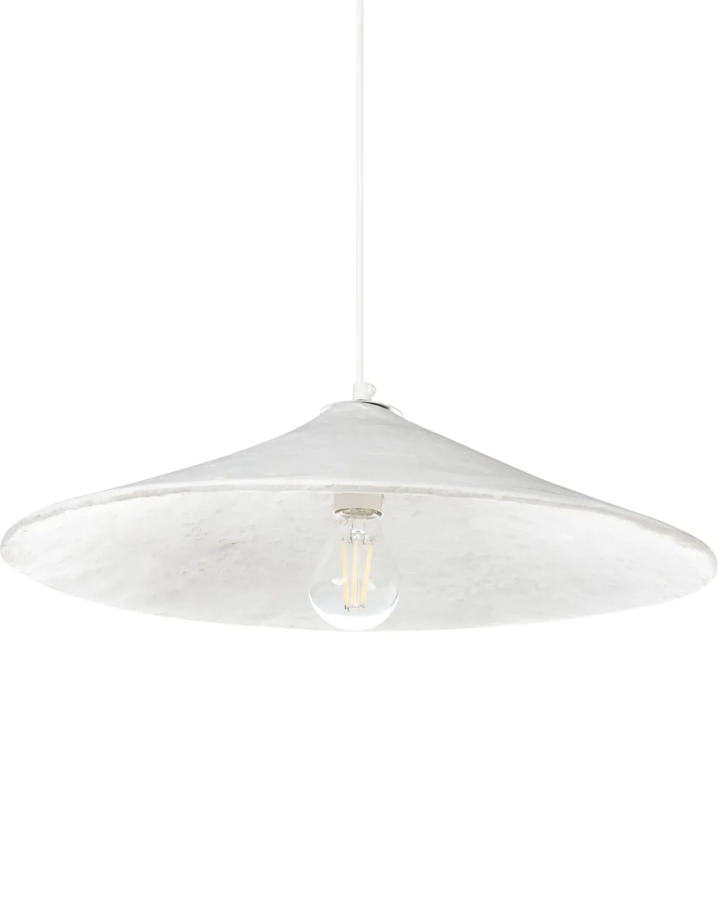 Lampadario PORONGOS Cartapesta Bianco