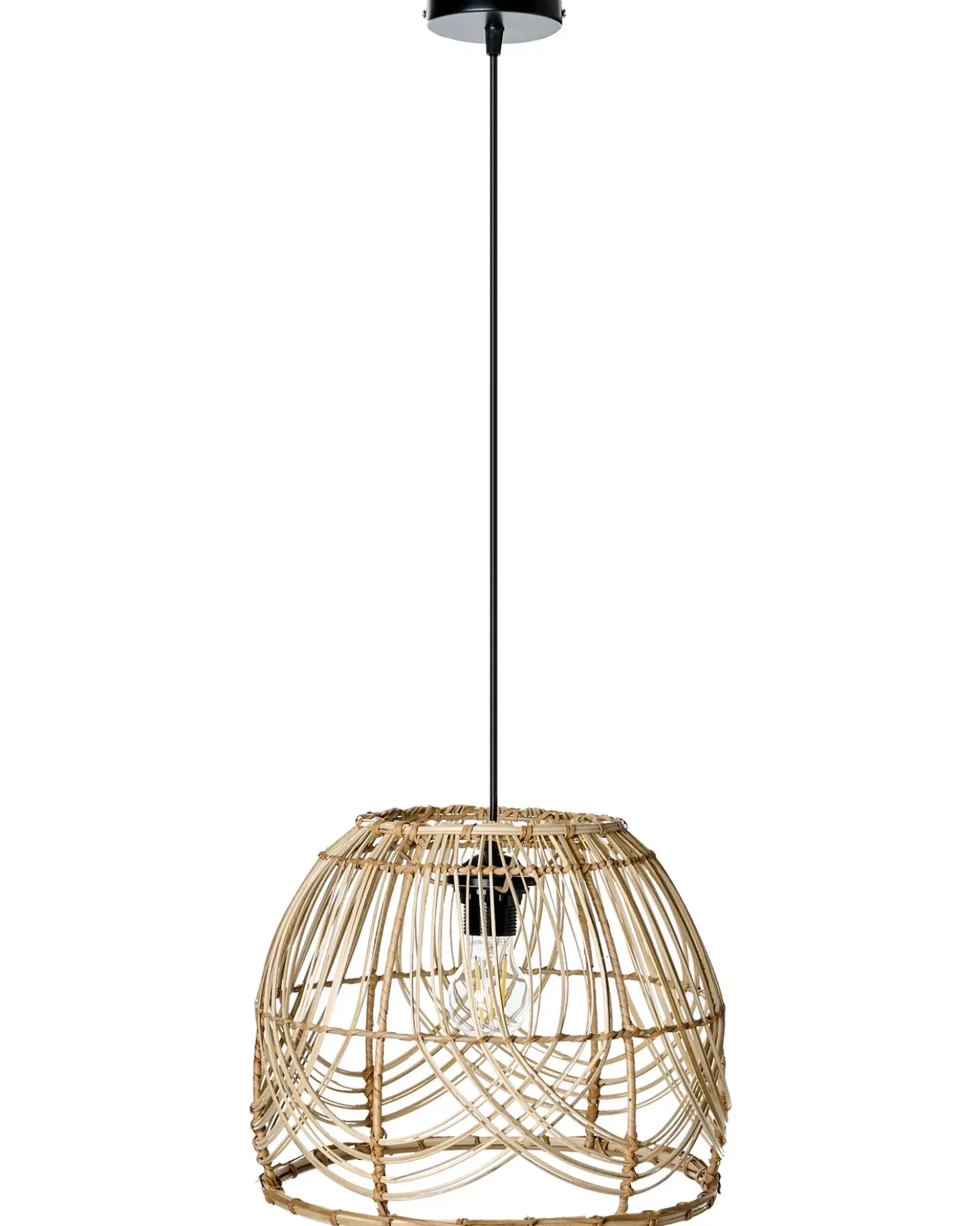 Lampadario POSTRERO Rattan Naturale