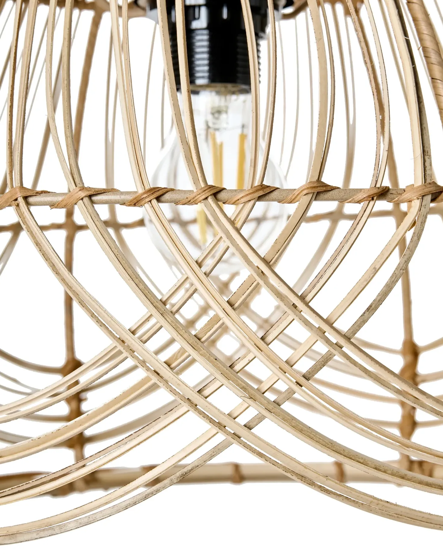 Lampadario POSTRERO Rattan Naturale