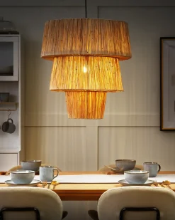 Lampadario PREMAT Vimini Naturale