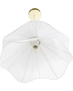 Lampadario PUNGWE Tessuto Bianco
