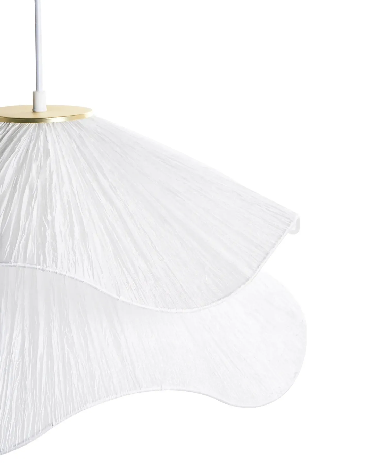 Lampadario PUNGWE Tessuto Bianco