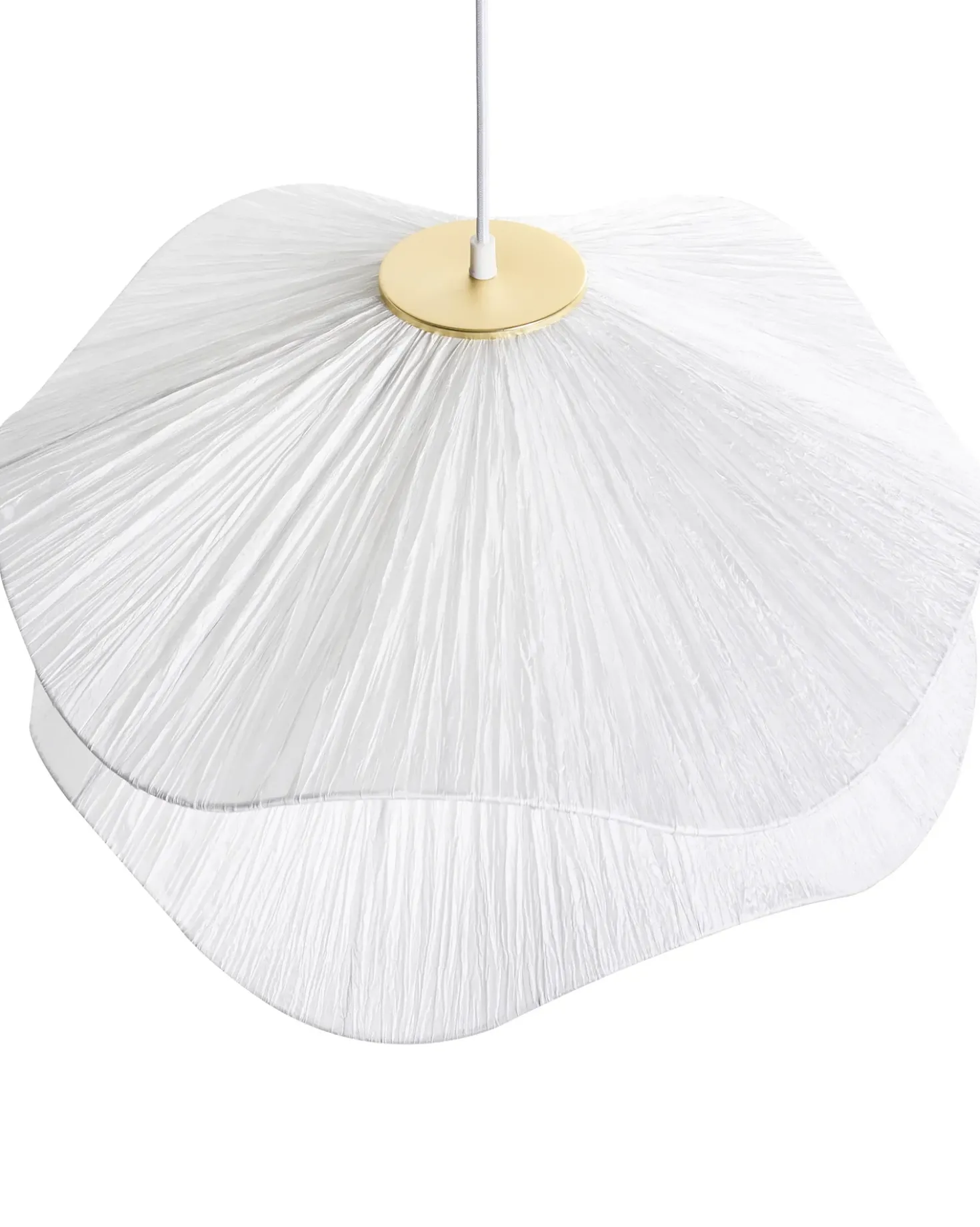 Lampadario PUNGWE Tessuto Bianco