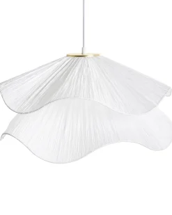 Lampadario PUNGWE Tessuto Bianco