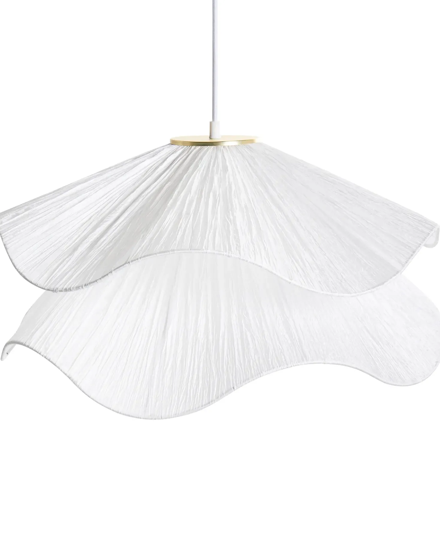 Lampadario PUNGWE Tessuto Bianco