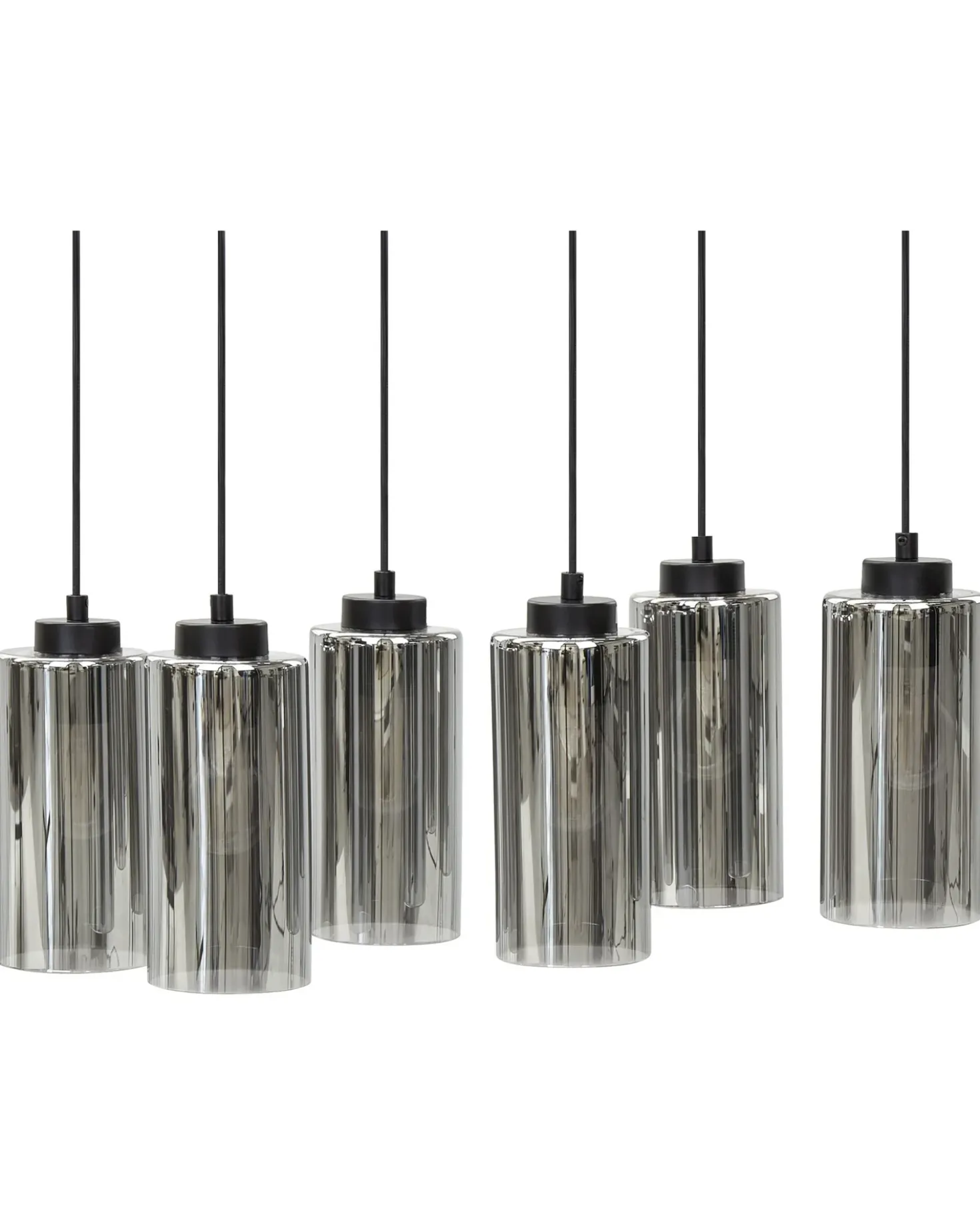 Lampadario PURIRI Vetro Grigio