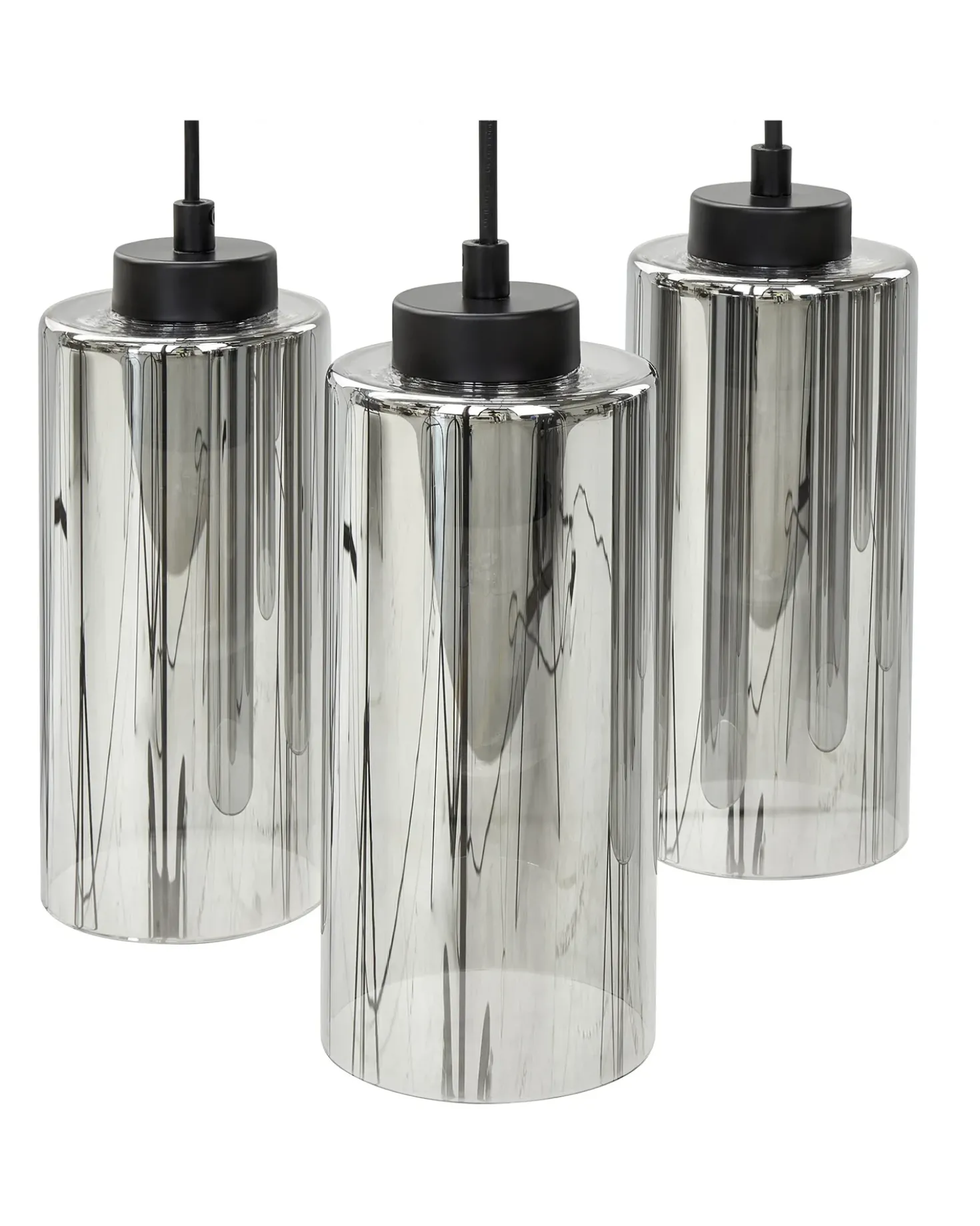 Lampadario PURIRI Vetro Grigio