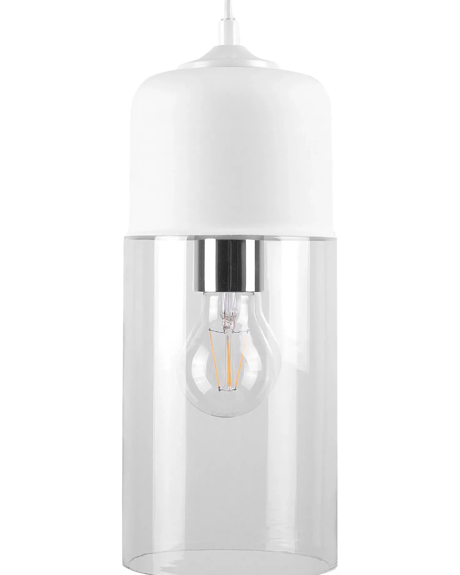 Lampadario PURUS Vetro Bianco