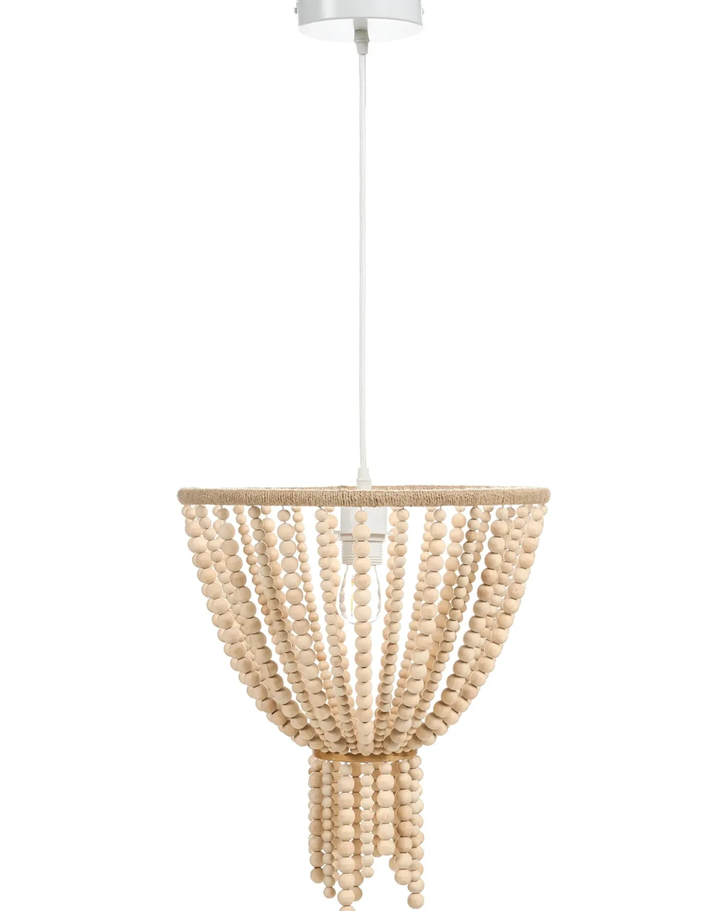 Lampadario PUSWELI Legno Marrone chiaro