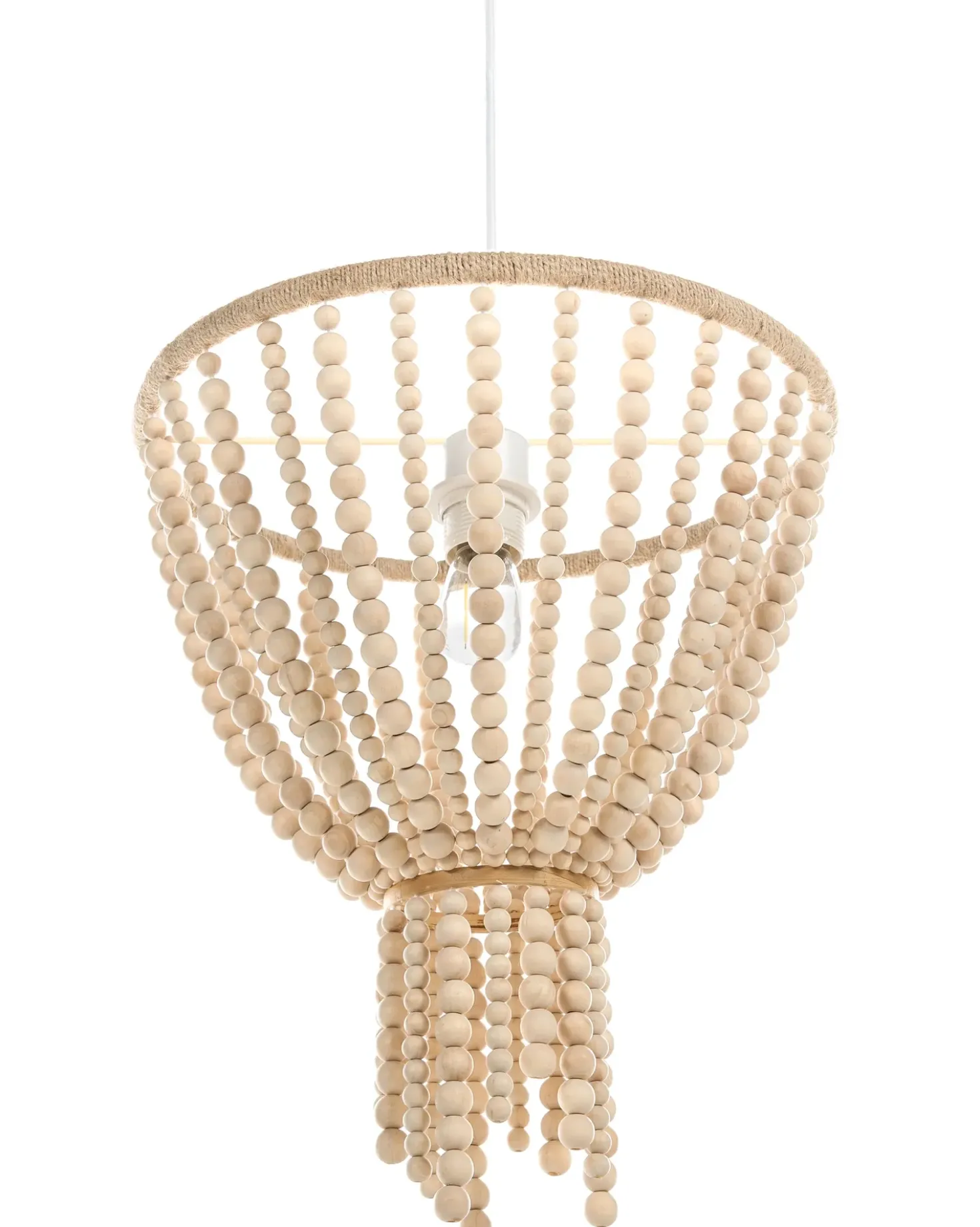 Lampadario PUSWELI Legno Marrone chiaro
