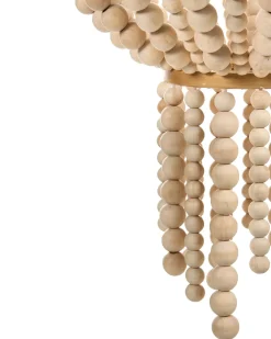 Lampadario PUSWELI Legno Marrone chiaro