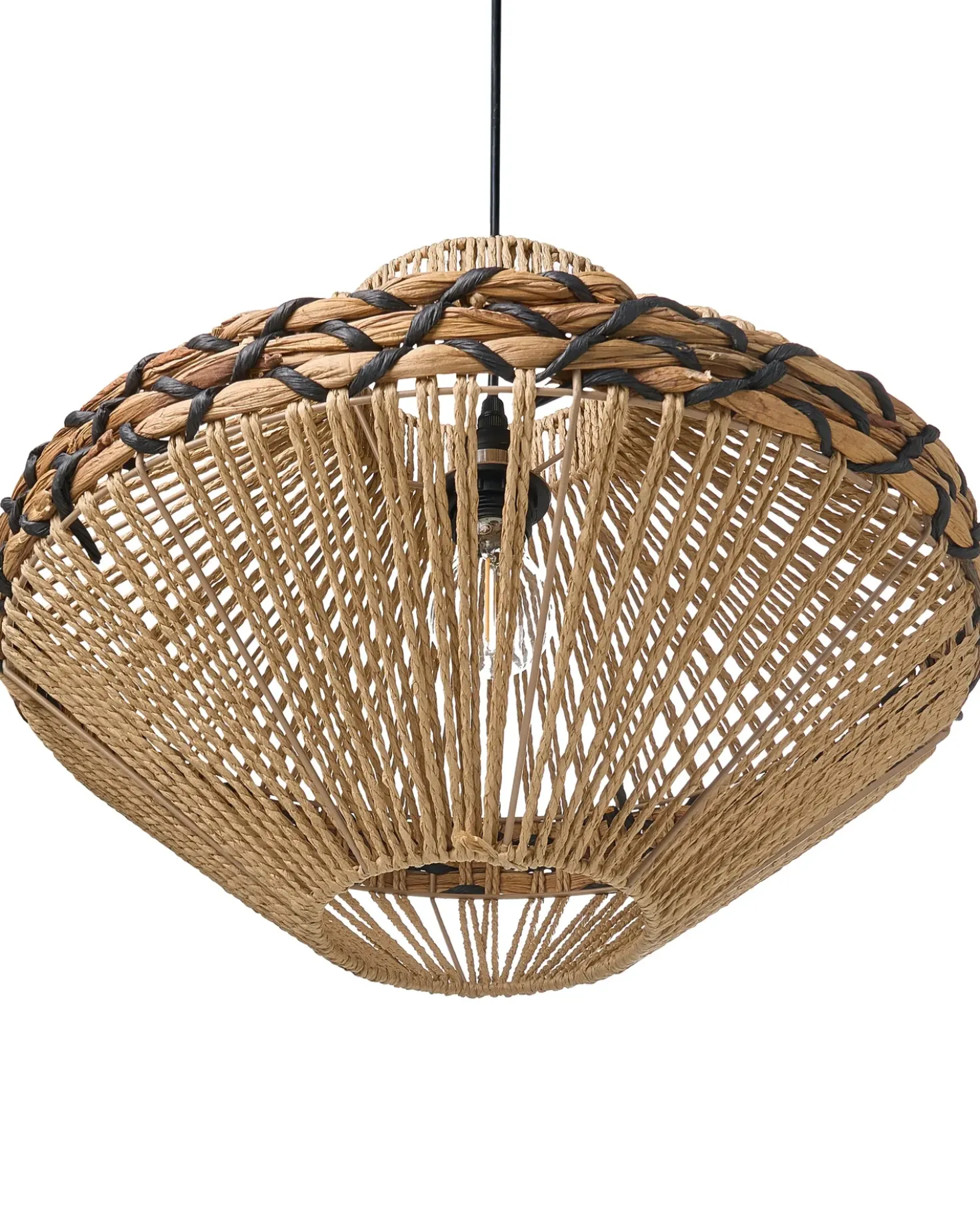 Lampadario RABACCA Corda di carta Naturale
