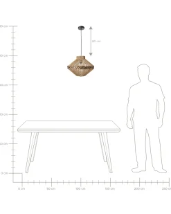 Lampadario RABACCA Corda di carta Naturale