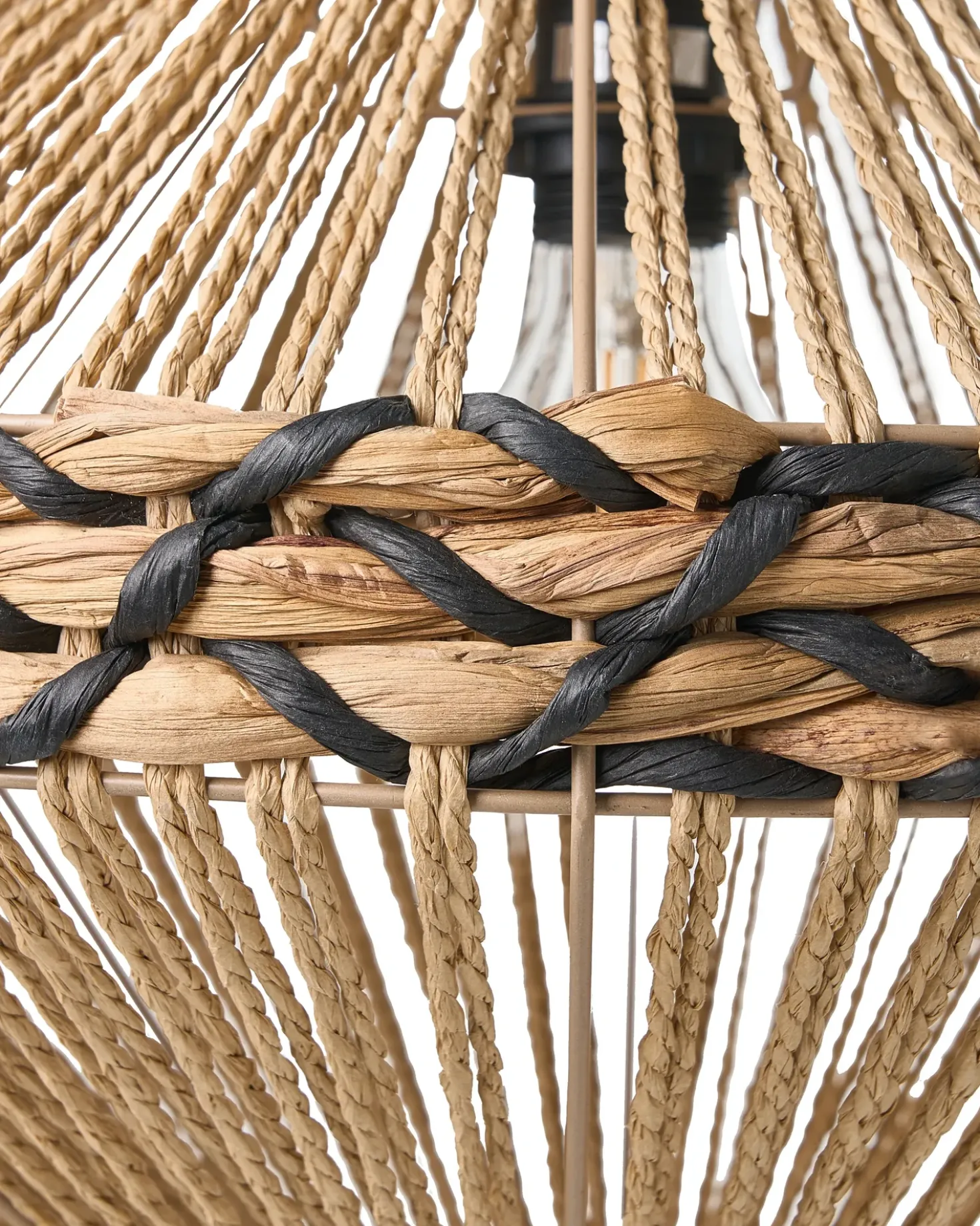 Lampadario RABACCA Corda di carta Naturale