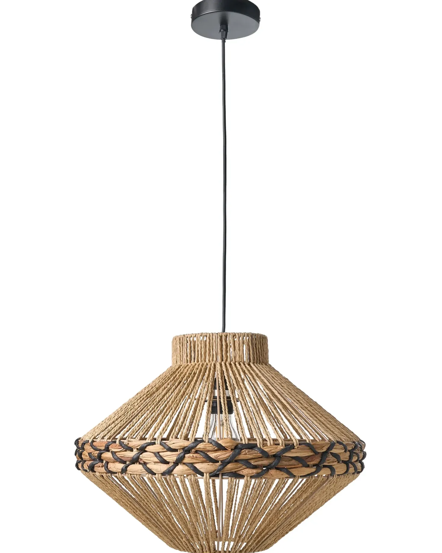 Lampadario RABACCA Corda di carta Naturale