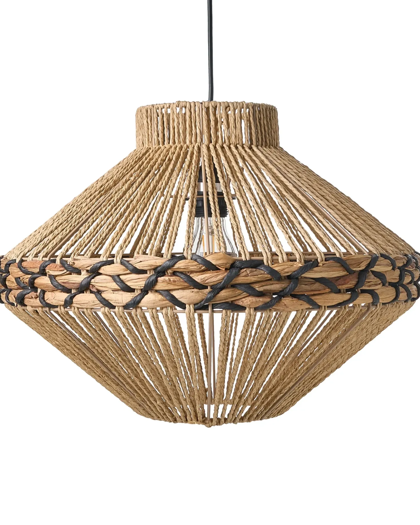 Lampadario RABACCA Corda di carta Naturale