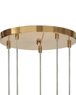 Lampadario RALFES Vetro Ottone