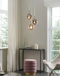 Lampadario RALFES Vetro Ottone